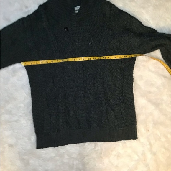 Arancrafts merino wool green chunky knit sweater size large - Picture 7 of 7